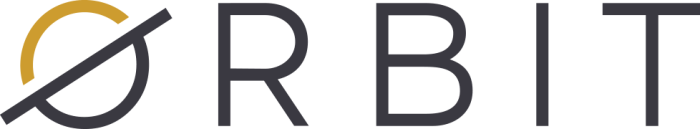 the logo for orbit at The Orbit Apartments